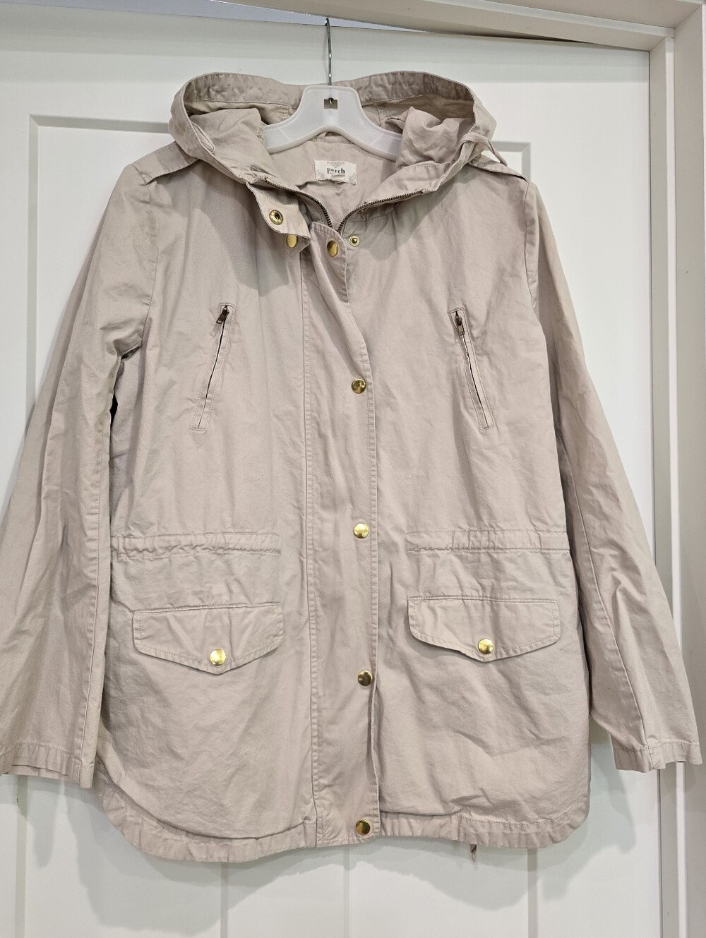 Perch by Blue Pepper Barn Coat Pockets Travel Jacket Hooded Windbreaker Cotton
